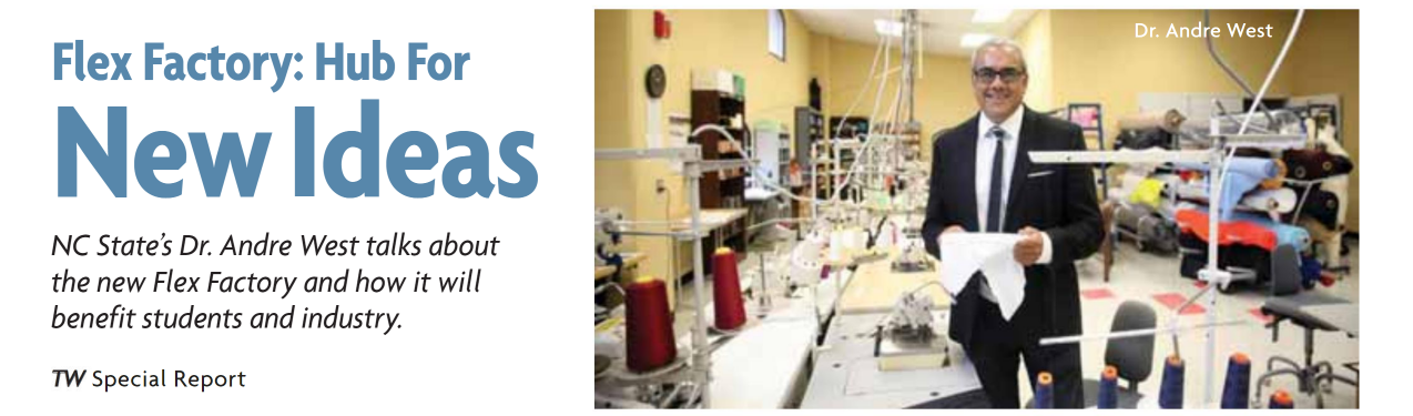 Flex Factory: Wilson College of Textiles Featured In the Textile World March/April 2023 Magazine
