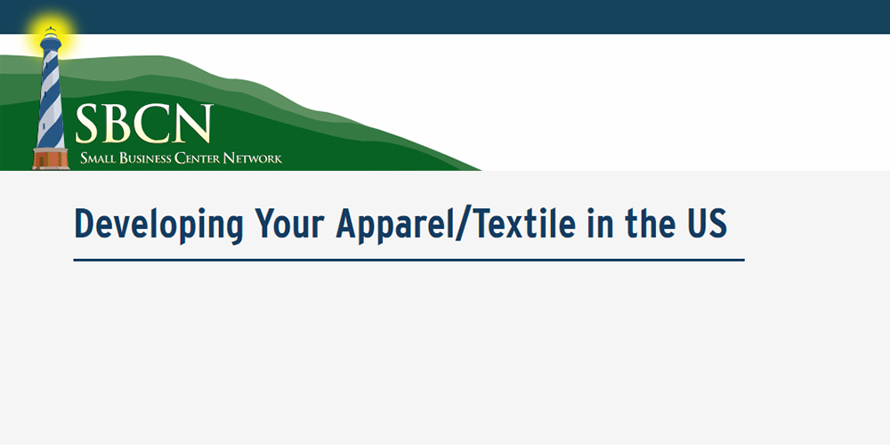 Developing Your Apparel/Textile in the US