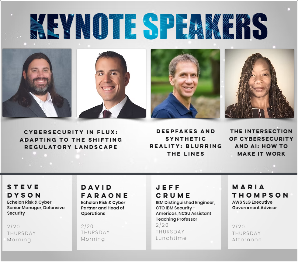 NC Cybersecurity Symposium 2025 Keynote Speakers