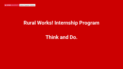 Rural Works! Internship Program
